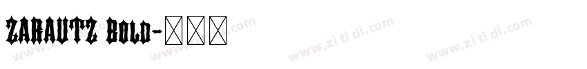 ZARAUTZ Bold字体转换